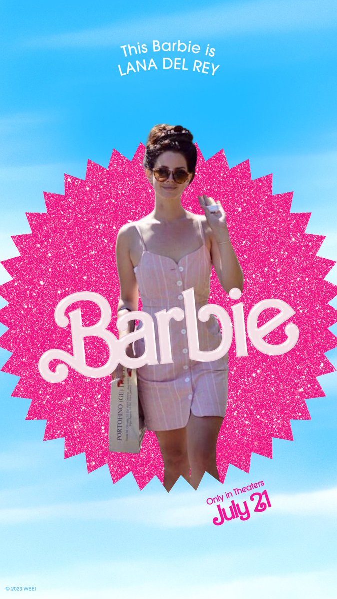 Omg lana is in the movie Barbie #LanaDelRey