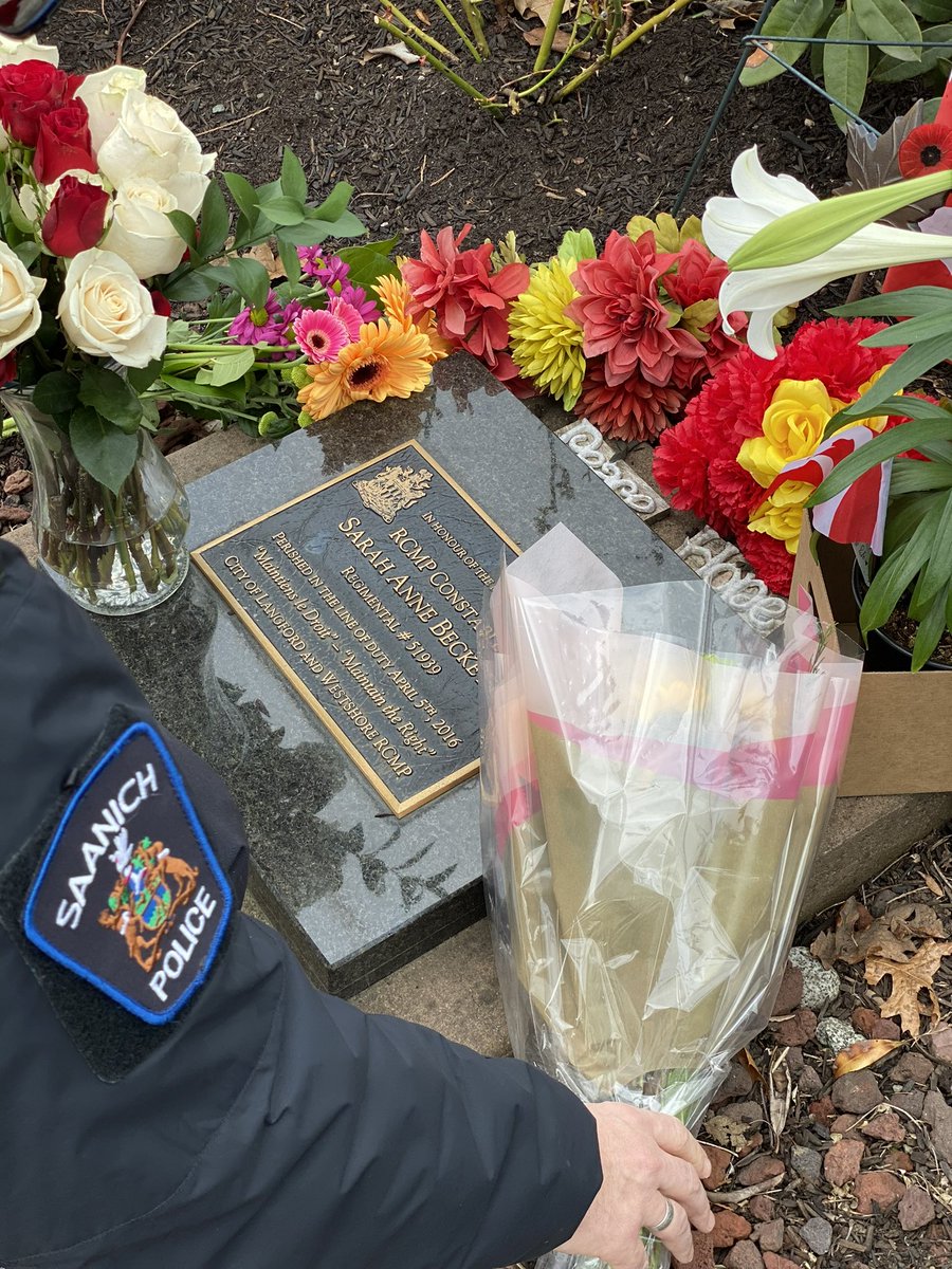 Remembering Cst. Sarah Beckett, who was killed in the line of duty April 5, 2016. Our thoughts continue to be with her family, friends and colleagues at the <a href="/WestshoreRCMP/">West Shore RCMP</a> and <a href="/BCRCMP/">BCRCMP</a>. Hard to believe it’s been seven years.