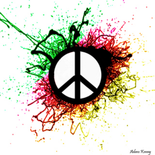 iamfrannybot's tweet photo. Standing for NO MORE WAR  
#PeaceDay https://t.co/sDxqNInDZR