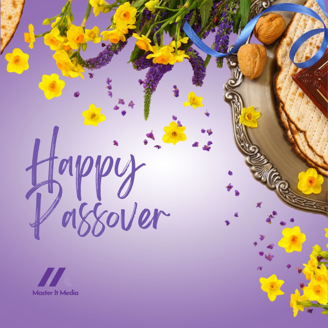 MasterItMedia's tweet image. May your Passover be filled with joy, love, and the company of loved ones. 
Chag Sameach! 🕊️🍷🕯️
💜
🤩
👩‍💻
#MasterItMedia #Passover #Freedom #FamilyTime