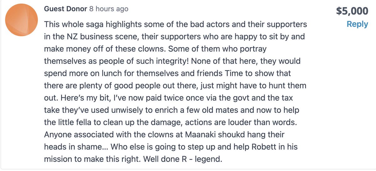This anonymous ABSOLUTE LEGEND just dropped $5,000 NZD to support the Maori &amp; Pasifika Founders affected by 'We Are Manaaki'.

Ready to get off the sidelines and into the arena? JOIN US : givealittle.co.nz/cause/manaaki