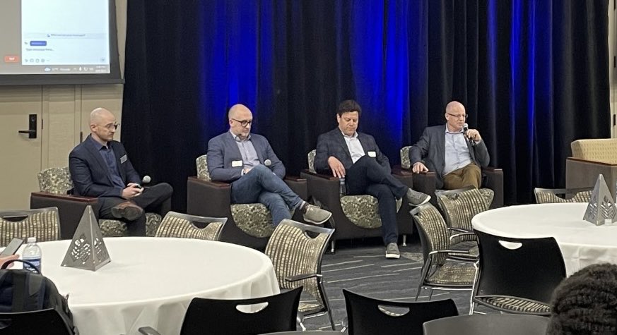 Hosting a panel on innovations in funding and financing of infrastructure to support electrification and connected autonomous vehicles in Ann Arbor ⁦<a href="/UM_CEE/">U-M CEE</a>⁩ ⁦<a href="/UMichCCAT/">Center for Connected and Automated Transportation</a>⁩ ⁦<a href="/UMichMcity/">Mcity</a>⁩ ⁦<a href="/padriaens/">Peter Adriaens</a>⁩