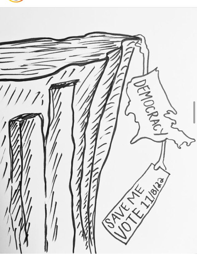 #SaveDemocracy #endfascism #votingrights #inktober
