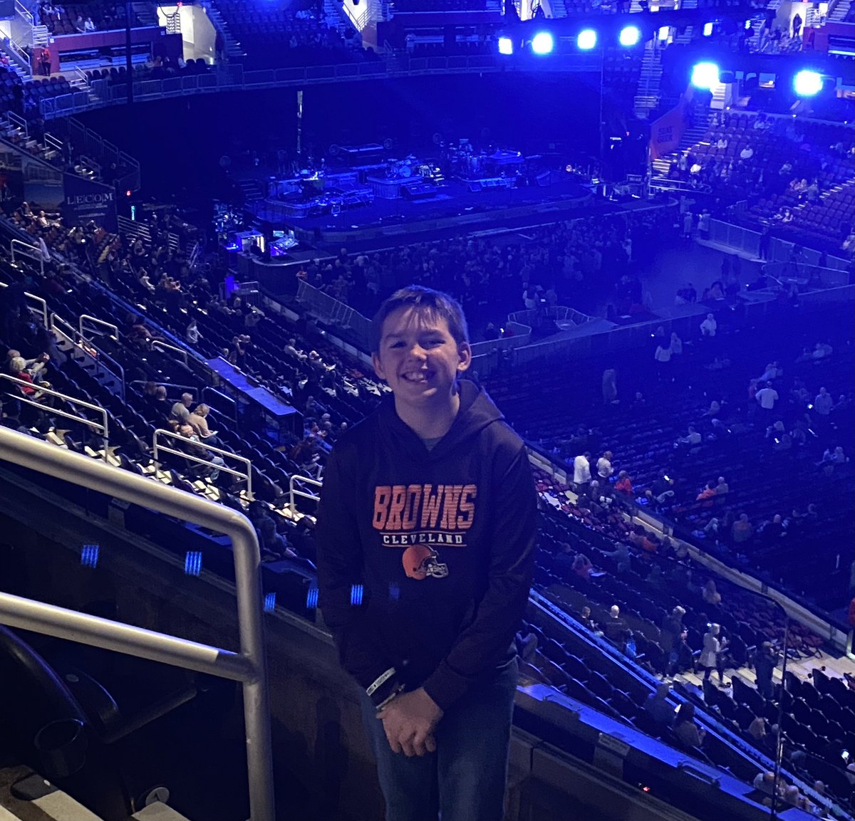 So excited for Sam not only to have his first concert tonight, but for it to be <a href="/springsteen/">Bruce Springsteen</a> in Cleveland! #SpringsteenTour2023