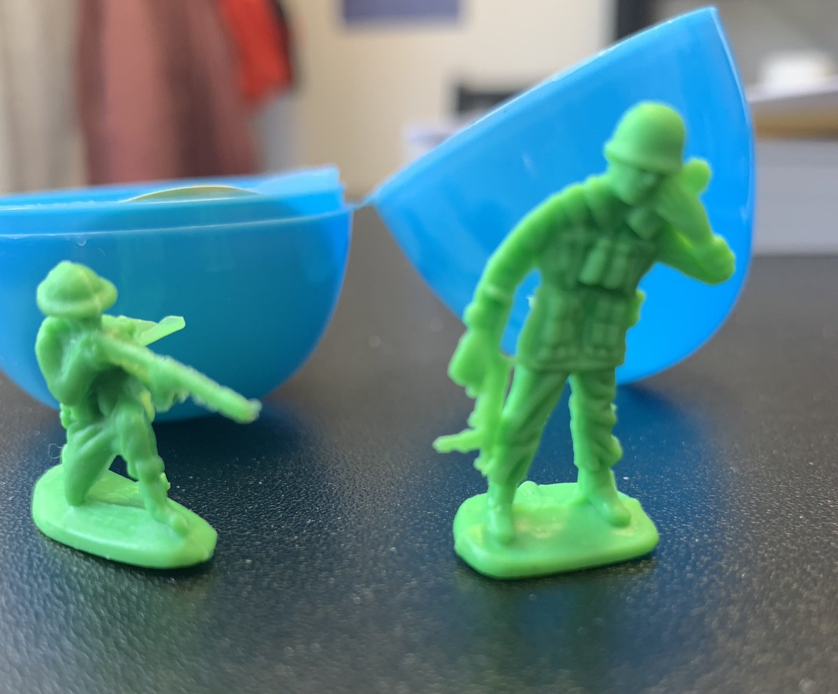 I helped orchestrate my school's Easter egg hunt. The eggs we got had toys in them, including these guys. I'm no expert on the holiday, but aren't these a little off-message?