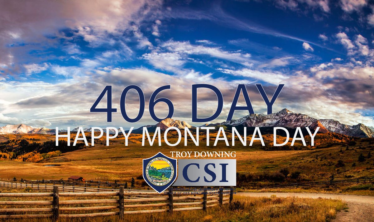 Happy 406 Day to everyone lucky enough to call Montana home.

#LastBestPlace #406Day #MontanaDay