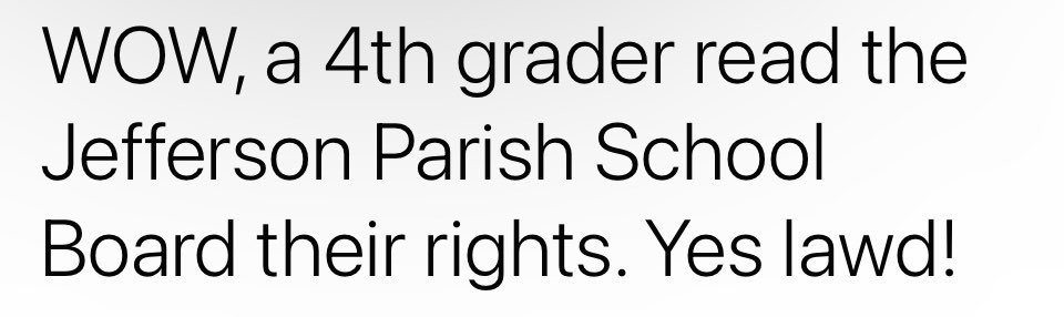 The children will lead 
#jeffersonparish