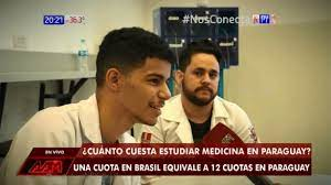 FRACASO DE LA MEDICINA
Estudiantes de Brasil con titulos paraguayos deben revalidarlos en un examen. En el último,solo aprobaron 8 de 85 (9,41%) 
2.000 estudiantes,atraídos por cuotas bajas, título asegurado,pobre instrucción se reparten en Asunción y frontera.
NEGOCIO CRIMINAL!
