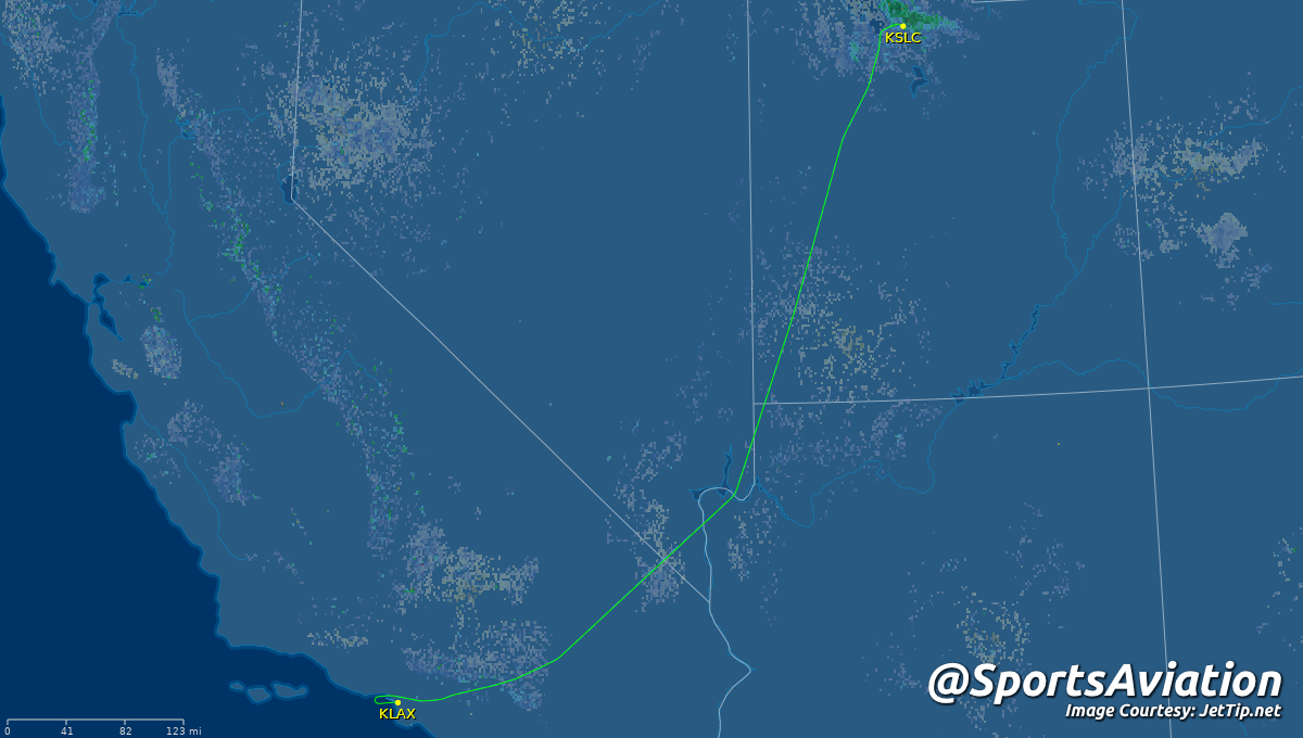 SportsAviation's tweet image. 🏀 Los Angeles Lakers (@Lakers) #LakeShow
🆚 W @ Utah Jazz #TakeNote #LALvsUTA
✈️ N652DL | DAL8929 | B752
🛫 SLC - 12:56 am MT
🛬 LAX - 1:27 am PT
📡 Tracking: jettip.net/airport/klax/9…