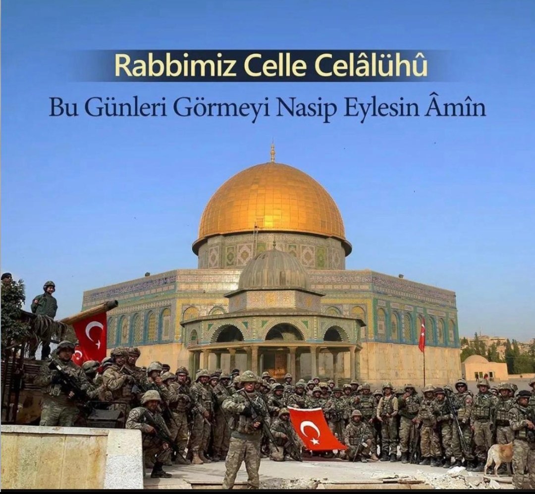 Amin, Amin, Amin...
Türkiye Yüzyılı 
Kudüs 

#KudüsBizimdir