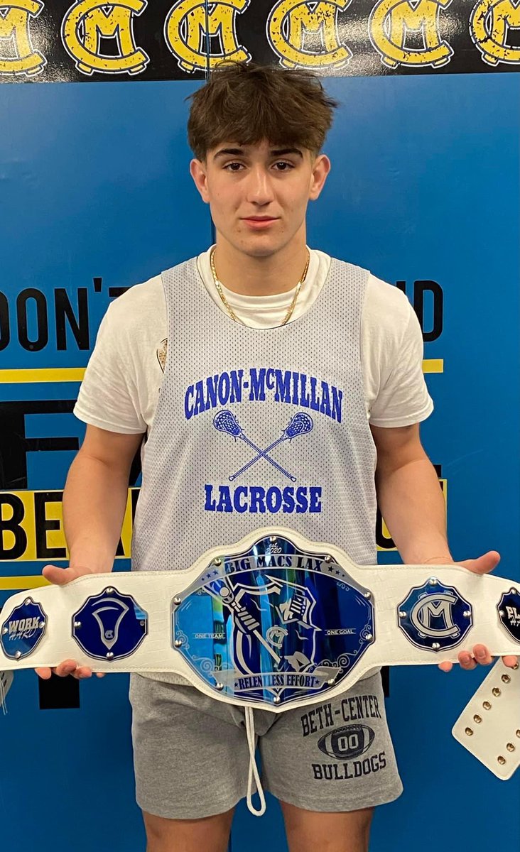 BigMacsLax's tweet photo. Marco Faieta took home the Relentless Effort Award after our game against Norwin last night!
Congrats, Marco 💛🥍 💙 https://t.co/3pFRoLlK6T