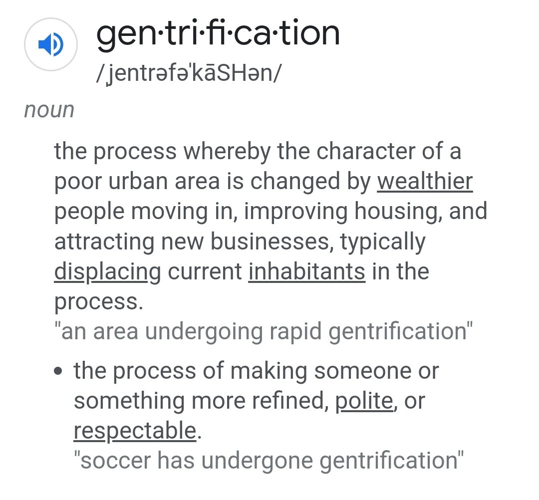 Vento_Const's tweet image. Word for the day: Gentrification