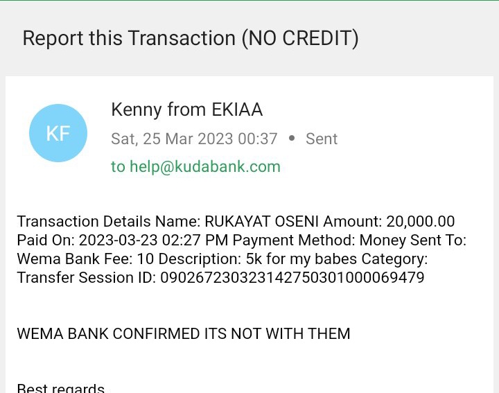 EKIAAdev's tweet photo. @joinkuda @kudahelp_ng while you have refused to respond to DM and email for an unresolved 20k since March 23rd.

Our account is also inaccessible and password reset is not working either.

 Is everything okay at the office though? Before you say check DM, read again! https://t.co/Q0VxELXtar