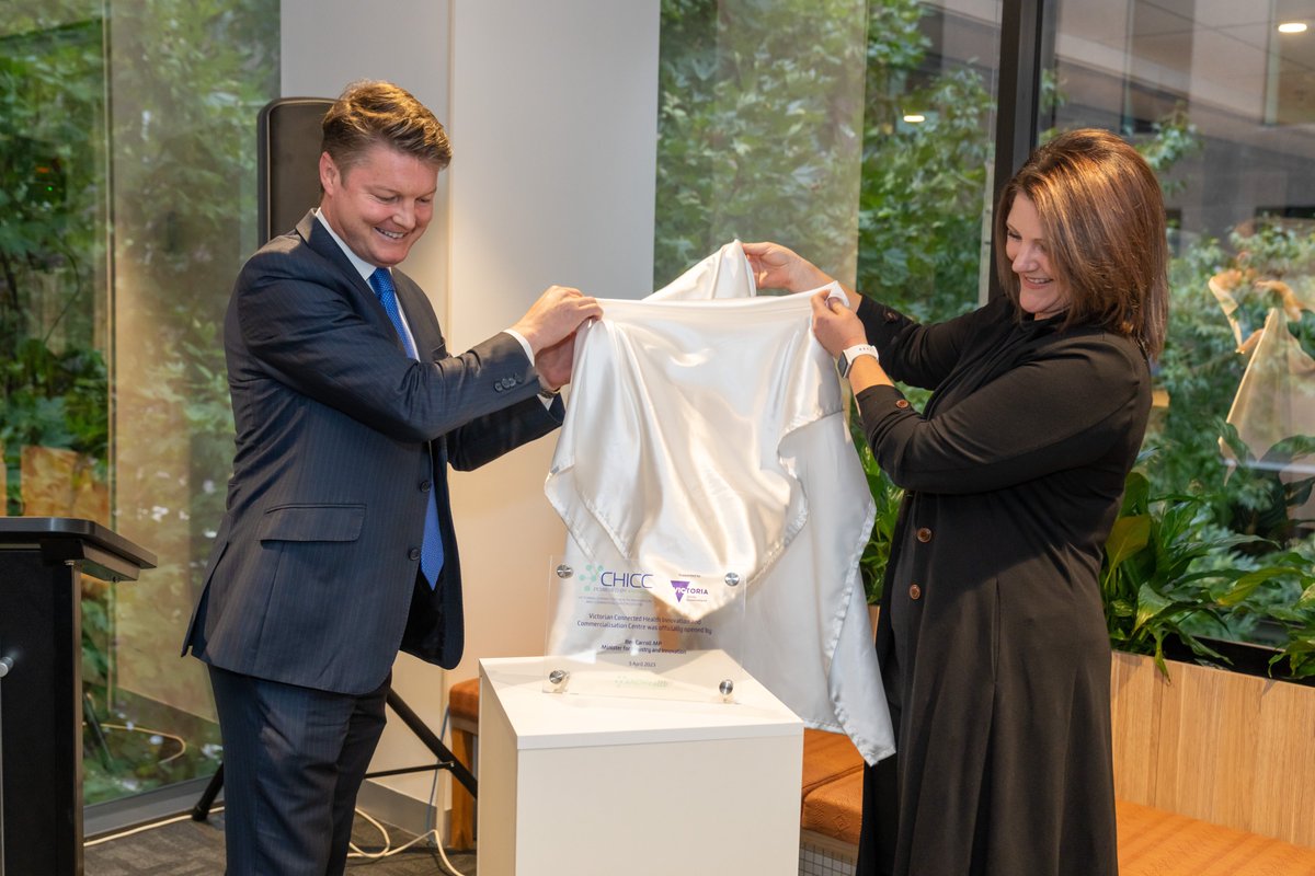 BenCarrollMP's tweet photo. We back ideas that can change lives. The Connected Health Innovation and Commercialisation Centre will bring our inventions to the world – creating jobs and cementing Vic as a global healthtech leader. It was great to open the Centre with ANDHealth CEO Bronwyn Le Grice yesterday https://t.co/Gdt9MBXI0Y