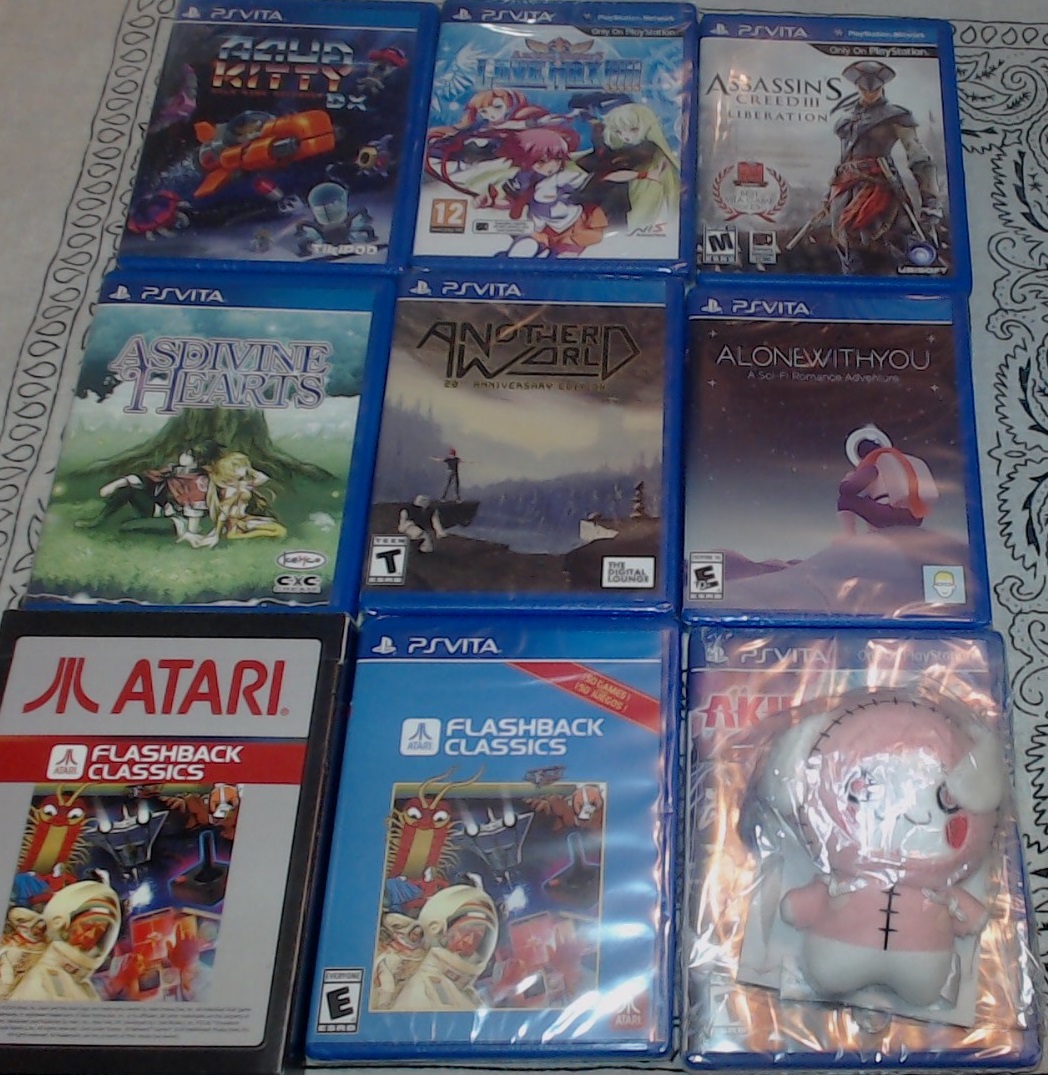 Nice, I think I'll take part in this too. 

Here are all my Vita games that start with A for the 1st #WednesVitaDay of April.

#VitaIsland #Vita #PSVita #ShareYourGames