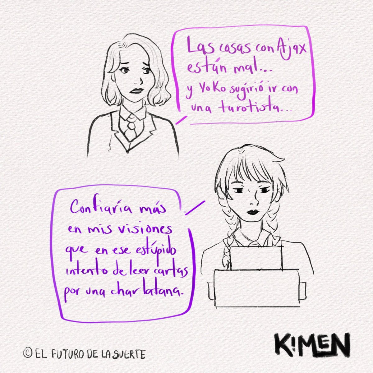 kimeneith's tweet image. Decidí ser feliz y hacer un fanart sobre mi fic (está en wattpad y ao3) en donde Enid pide ayuda pero wednesday termina viendo algo que no espera y hará todo para evitarlo.🙊 #Wenclair #WenclairFanart #wednesdayaddams #enidsinclair #fanfic