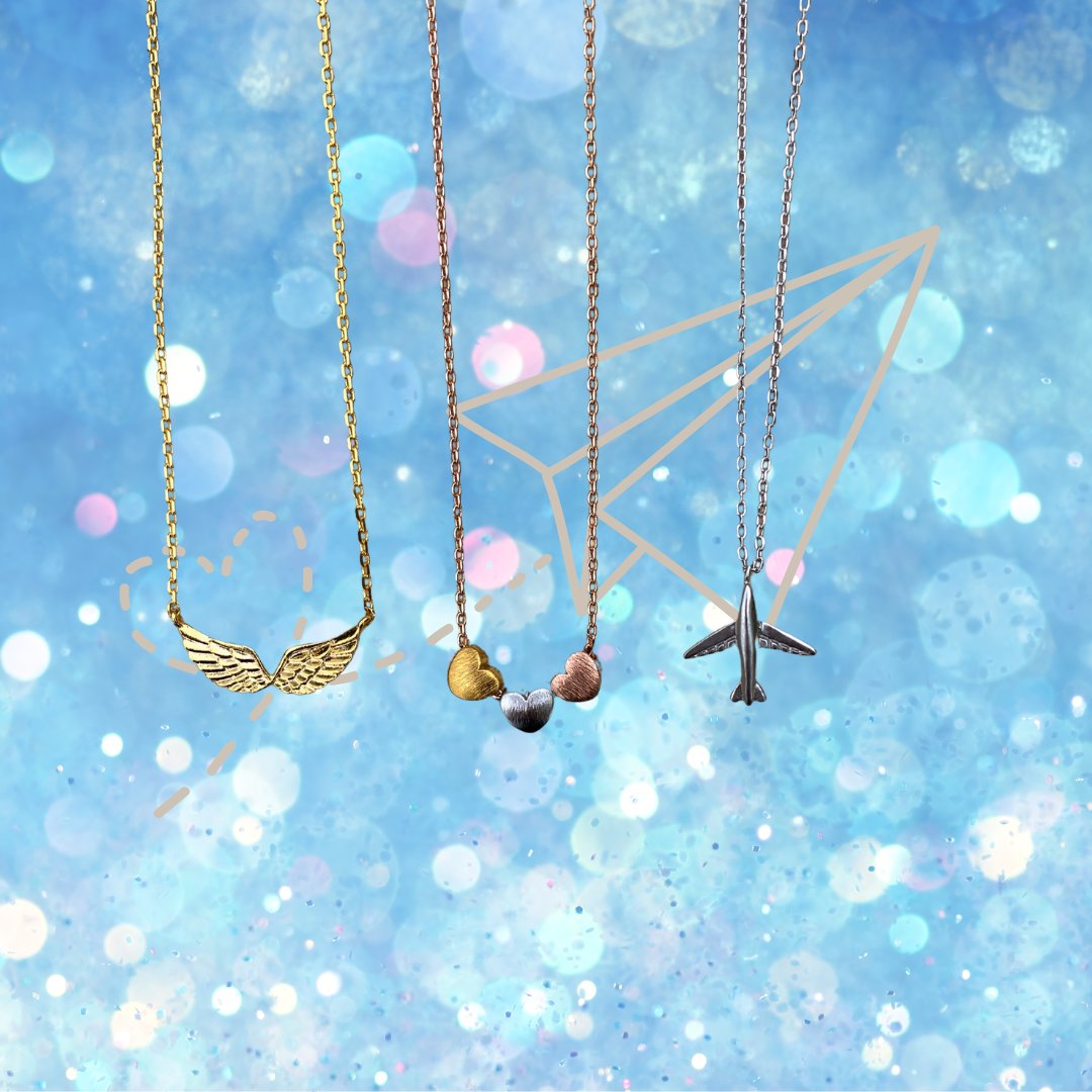 ridgemktplace's tweet image. Sparkle up your look with our new dainty necklaces. The perfect subtle statement piece now available in our gift shop. Get yours today! #subtlestatement #theridgemarketplace #Kerrville #giftsforher