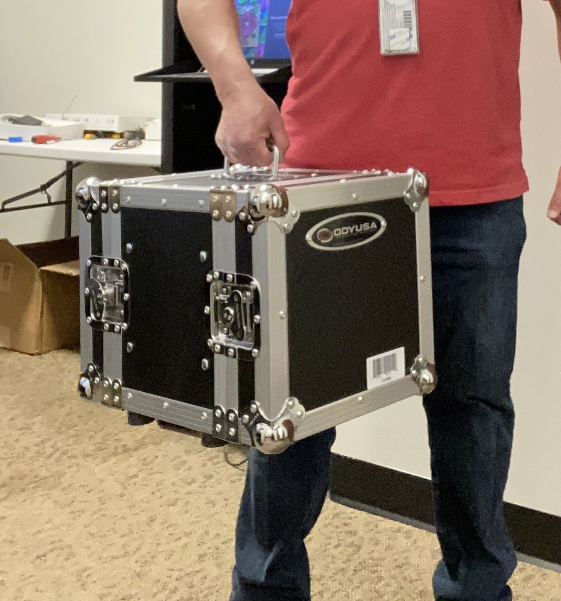 engineer_marcos's tweet photo. I’ve learned that working within a half-width rackmount enclosure requires patience, innovation, and very nimble fingers.   So I was beyond thrilled that the teleprompter flypack worked exactly as I designed it, the first time I powered it up!  
Qapla’!!! https://t.co/qctjRkwerl