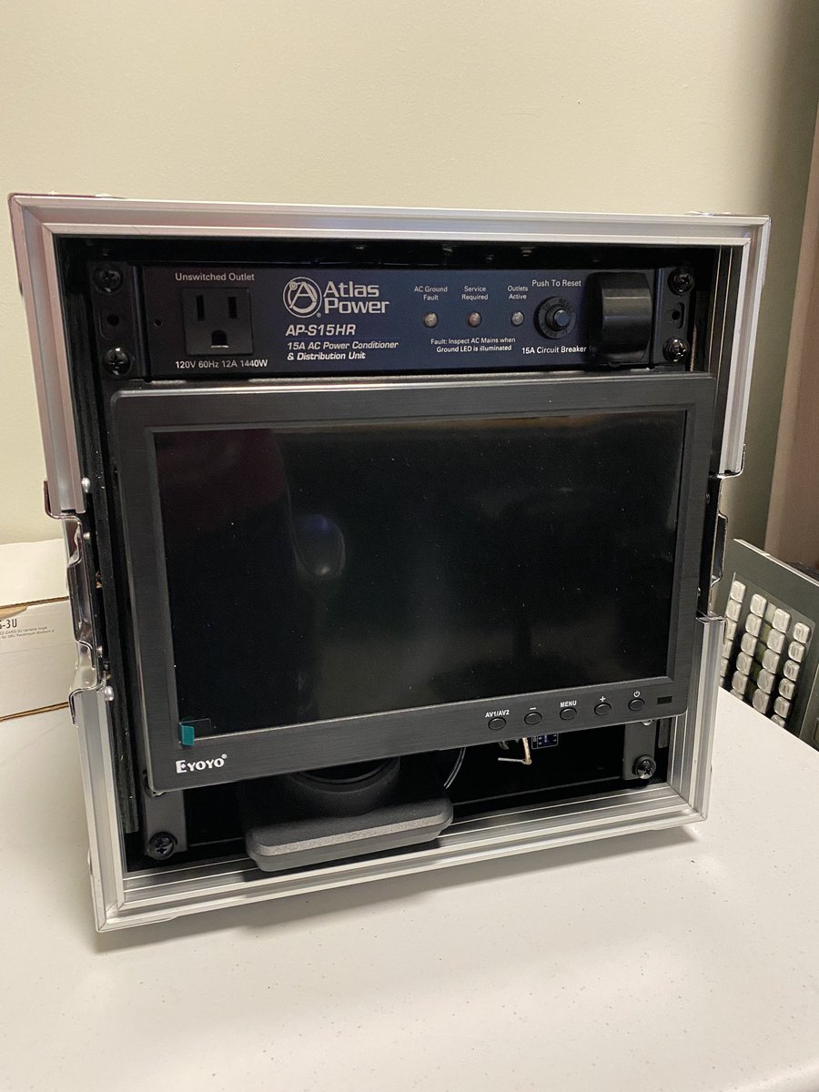 engineer_marcos's tweet photo. I’ve learned that working within a half-width rackmount enclosure requires patience, innovation, and very nimble fingers.   So I was beyond thrilled that the teleprompter flypack worked exactly as I designed it, the first time I powered it up!  
Qapla’!!! https://t.co/qctjRkwerl