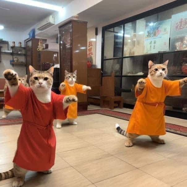 DontShowYourCat's tweet photo. Shaolin Monks https://t.co/0QbQi8xxRG