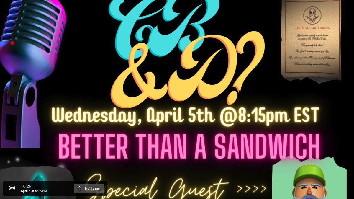 CNFTBTC's tweet photo. We are live in 15 minutes with @Demosthenes555! 
Special guest @bluetoughguy will jump in along the way!
@MallardOrder giveaways!!! 
To be eligible:
RT, Like and Comment #MallardUP 
https://t.co/SW2GgsCZwV https://t.co/XMy8X1cABx