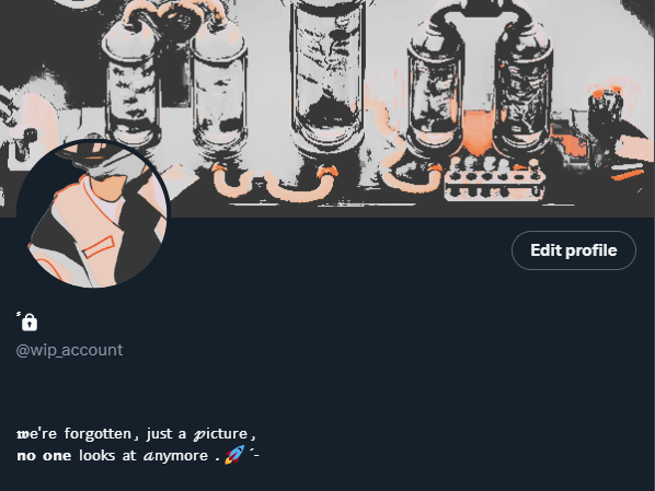 ㅤ
⊱̲.‵‵⠀n͜͡otandvm⠀ׅ⎖
me  when  i  lie   ( maybe )
 ͏͏͏