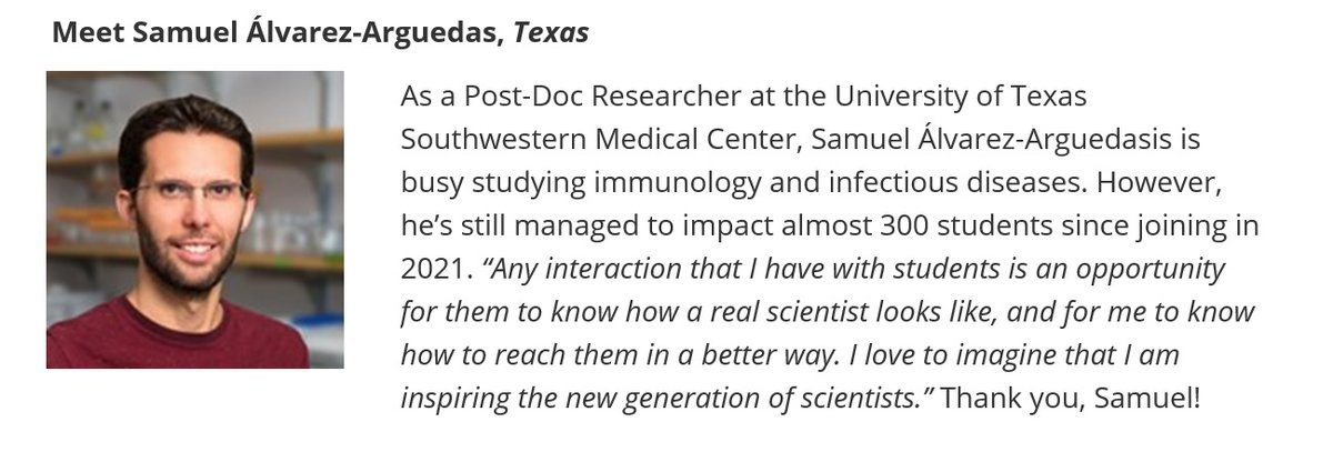 Shout-out to our former co-chair Dr. Samuel Álvarez-Arguedas, who has been featured in the @Pathfulinc newsletter for #VolunteerMonth, for making an impact on 300 students (!) through #PathfulConnect since joining in 2021! 👏🙌