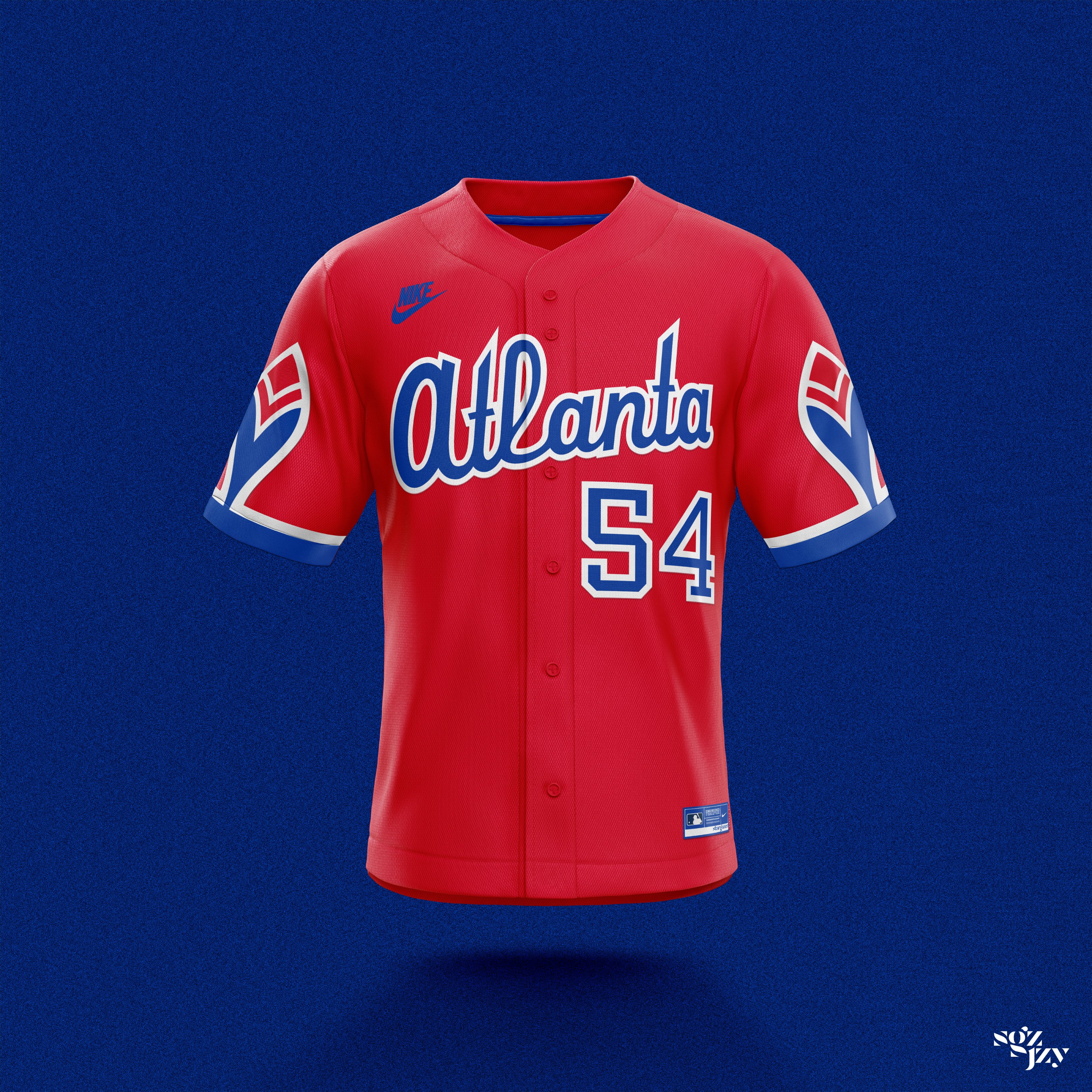 Jo Jo Stephens on X: ⚾️🔷🔴 #ForTheA I design a new Atlanta Braves Jersey  after every series win this season Series: 3-0 @ Cardinals Season Record:  5-1 Redtrospect” Template by @SportsTemplate Follow