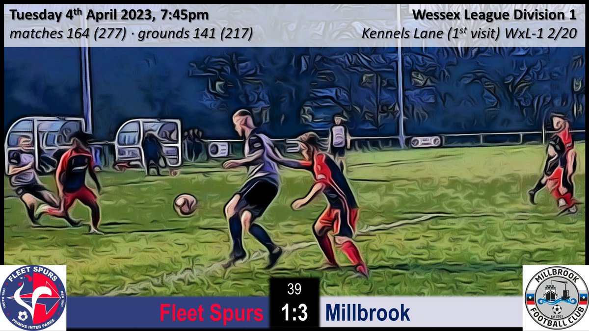 Fleet Spurs 1:3 Millbrook #NonLeague #groundhopping https://t.co/kWhxHccw5r