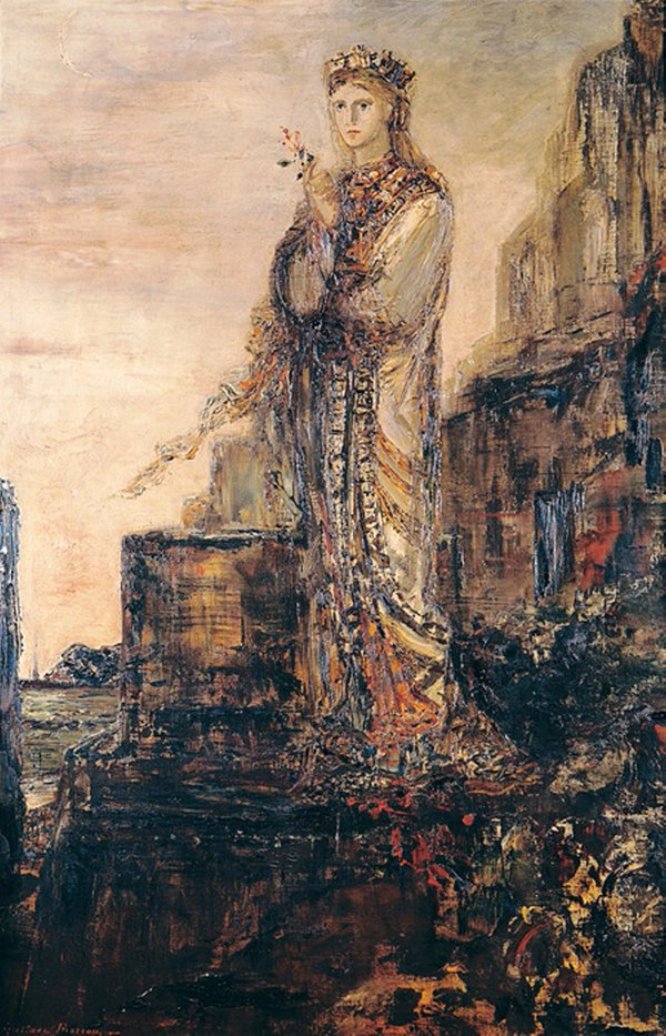 📄No Second Troy [...] Was there another Troy for her to burn? William Butler Yeats — 🖼Great Gustave Moreau was born #otd [6 April 1826, Paris —18 April 1898, Paris] Helen on the Ramparts of Troy c. 1870 🏛Musée Gustave Moreau Paris #symbolism #gustavemoreau