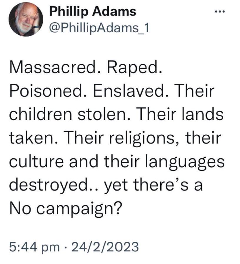 JonesHowDareYou's tweet photo. Still true.

🖤💛❤️✊

#auspol #UluruStatement #Voice #VoteYes #Yes23 #FuckTheLibs https://t.co/Q1AIYCuyRU