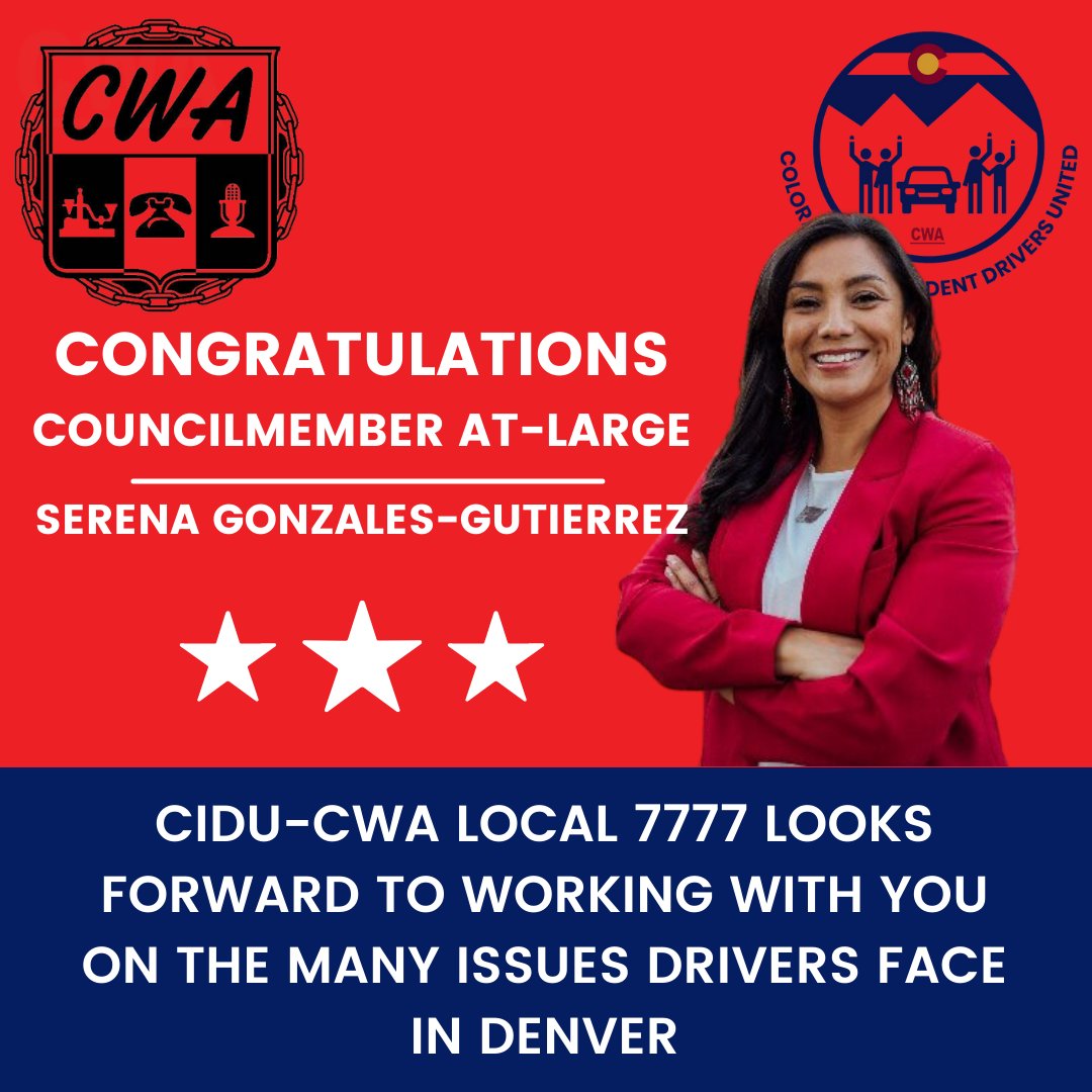 We are extremely excited for <a href="/SerenaForCO/">Serena Gonzales-Gutierrez</a> victory for Denver At-Large!