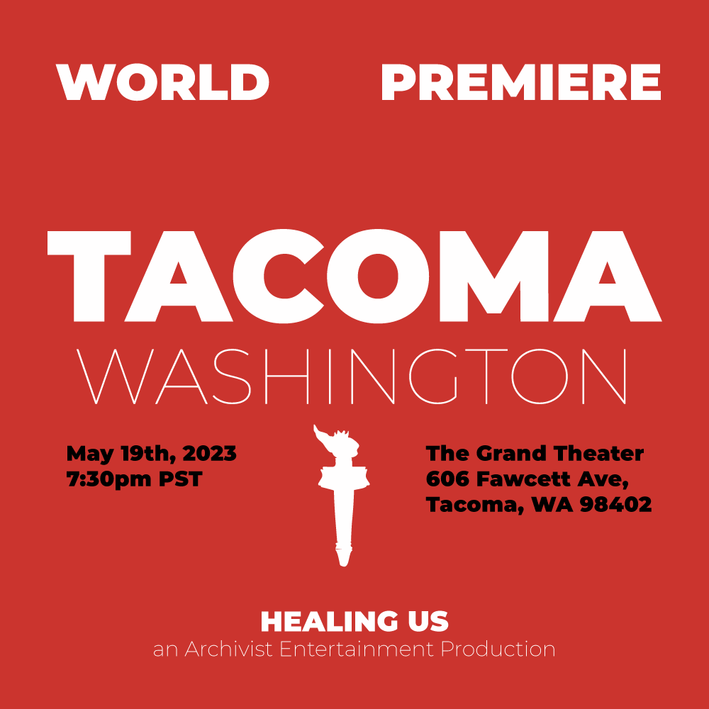 Announcing the WORLD PREMIERE of #HealingUS! Healing Us (narrated by <a href="/SusanSarandon/">Susan Sarandon</a>) will premiere in Tacoma, WA on May 19th. Tickets go on sale next week! Stay tuned! <a href="/RedBeretsM4All/">#LoveWarrior #TruthJusticeLove</a> <a href="/RedBeretsM4A/">Red Berets</a> <a href="/DrJoeQJarvis/">Dr. Joe Jarvis</a> <a href="/scottdesno/">Scott Desnoyers🍎🌹</a> <a href="/DrDooleyMD/">Dr. Victoria Dooley</a> <a href="/briebriejoy/">Briahna Joy Gray</a> <a href="/ProudSocialist/">Power to the People ☭🕊</a>