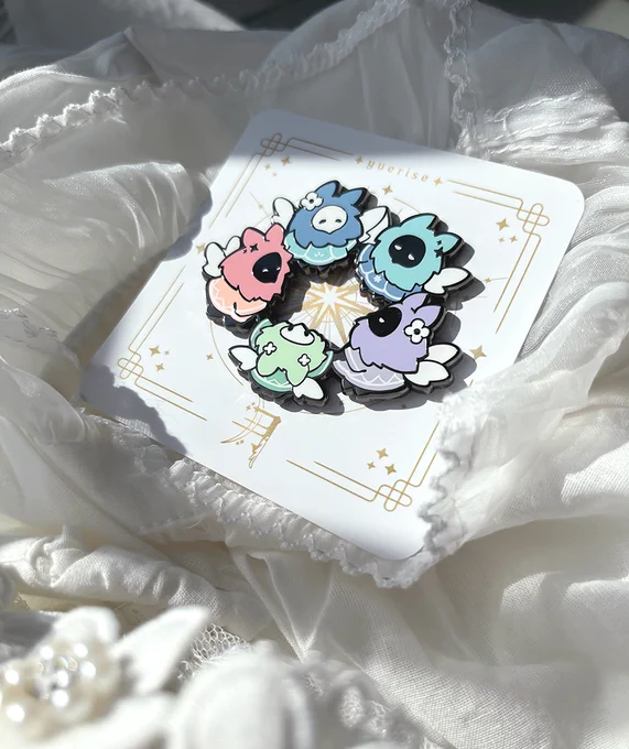 ~ ring a round the rosie,  pocket full of posies ~    my abyss mages pins are on preorder #原神 #genshinimpact 