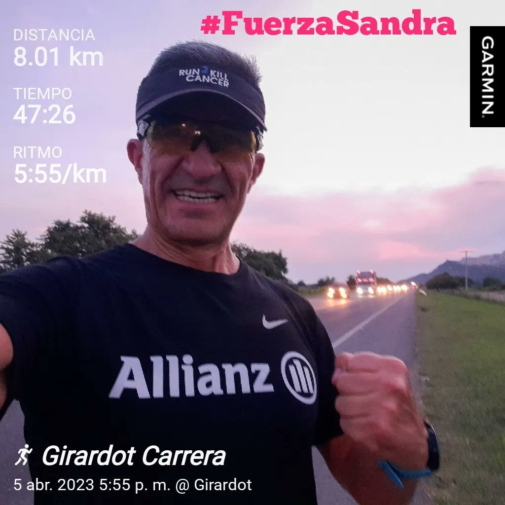 AquiYaSeCorrio's tweet photo. #AquiYaSeCorrio 
Salida nocturna a sumar unos kms con una temperatura muy alta🔥🔥🔥
Se sintió el calor🥵
#FuerzaSandra
Que alegría que tu lucha va sumando victorias, te admiro hermana eres una tremenda guerrera.
#Run2killcancer https://t.co/WBXogary2L