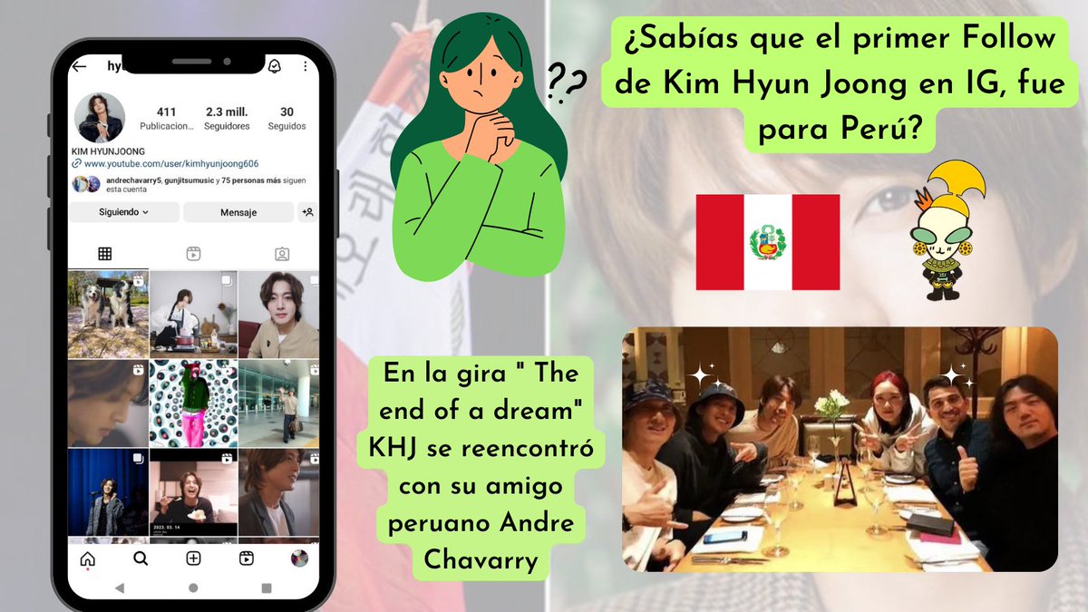 WBlymas's tweet photo. @khj_heneciatwt #KHJconBrunoPinasco  
KHJ siempre teniendo presente a Perú , que se haga posible una entrevista con nuestro compatriota @BrunoPinasco https://t.co/xcGbwaHUFt