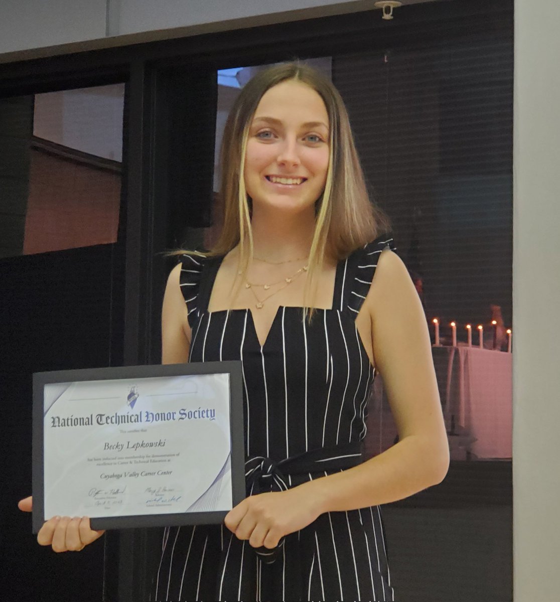 scottdetray's tweet photo. Congratulations to Becky, Elise, Kayla and Cade who were inducted this evening into the National Technical Honor Society at CVCC!! #GoHeights https://t.co/0FBUyjqaXX
