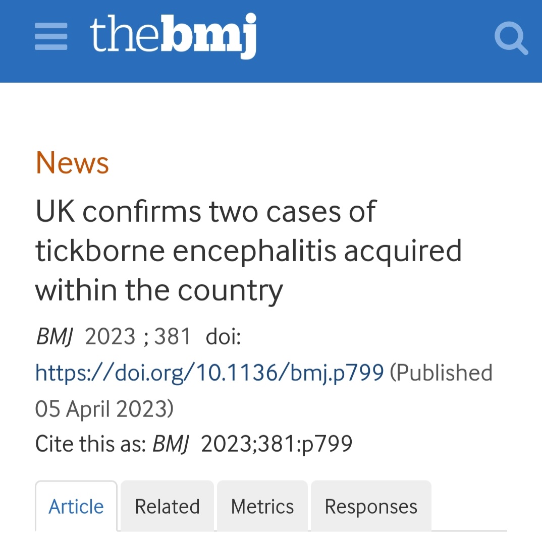Currently squashing up ticks (scientifically) and screening for #TBEV in Northern Ireland as part of my PhD. Will keep you posted!

doi.org/10.1136/bmj.p7…

#Ticks #TickborneDiseases #PhD #NorthernIreland