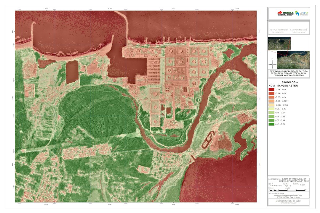MxMapLab's tweet image. 🛢️Vegetation Index maps for the Dos Bocas terminal in Tabasco Mexico ERDAS, ARCGIS 2011

🛢️Mapas de Índice de Vegetación de Dos Bocas en Tabasco, México ERDAS, ARCGIS 2011
