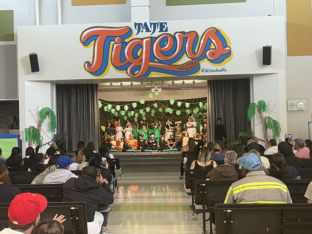 SarahPopek4's tweet photo. Our Disney Musical Cast is back on the stage for the first time since 2019!  It’s great to see our #TateTigers performing The Jungle Book!  @ClarkCountySch https://t.co/fktnaasD9W