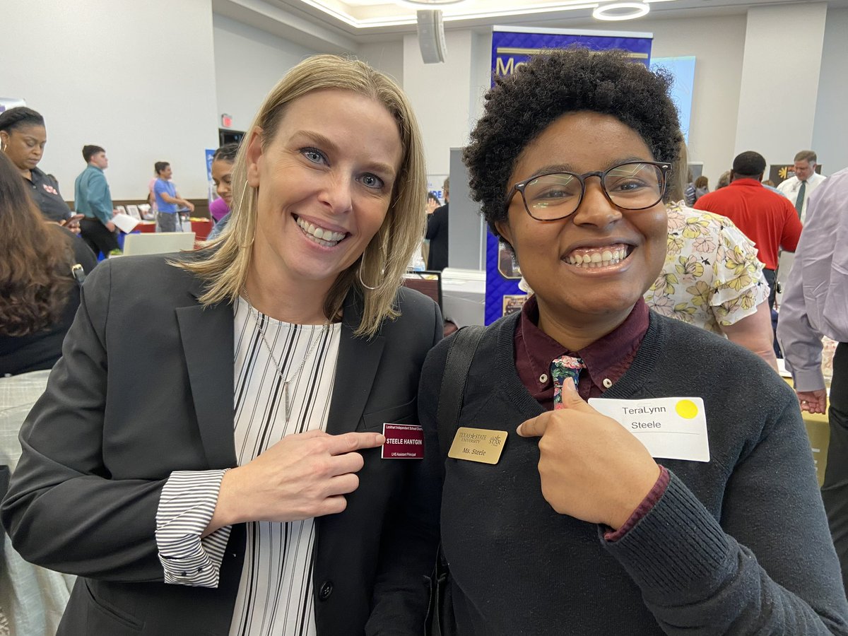 LockhartISD's tweet photo. Lockhart ISD was so excited to meet and recruit amazing teachers preparing to graduate from @TXSTCOE at today’s job fair! We can’t wait to welcome them into the Lion Family! #LockhartLeading #LookAtLockhartISD https://t.co/M1sjPhKHJ9