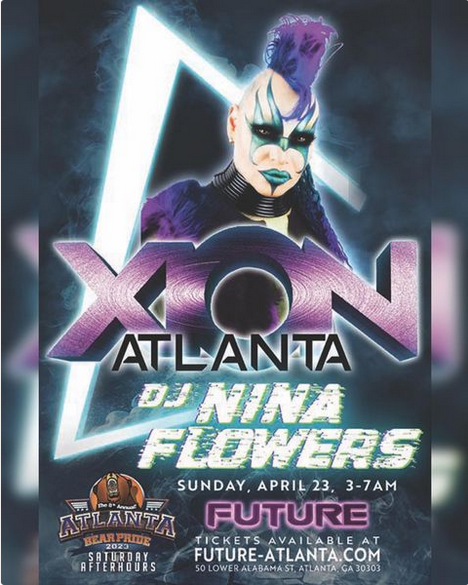 WeHoParty's tweet photo. Atlanta, GA | April 23, 2023 | XION Atlanta Bear Pride with music by @DJNinaFlowers1 at @AtlantaFuture 🙌 💥 🔥 🎧
Tickets 🎟️ https://t.co/XBuK61vvWJ
#NinaFlowers #Atlanta #BearPride #GayEvents #GayParties #DanceParty #GayPartyScene #WeHoParty https://t.co/HsfGnCwFiD
