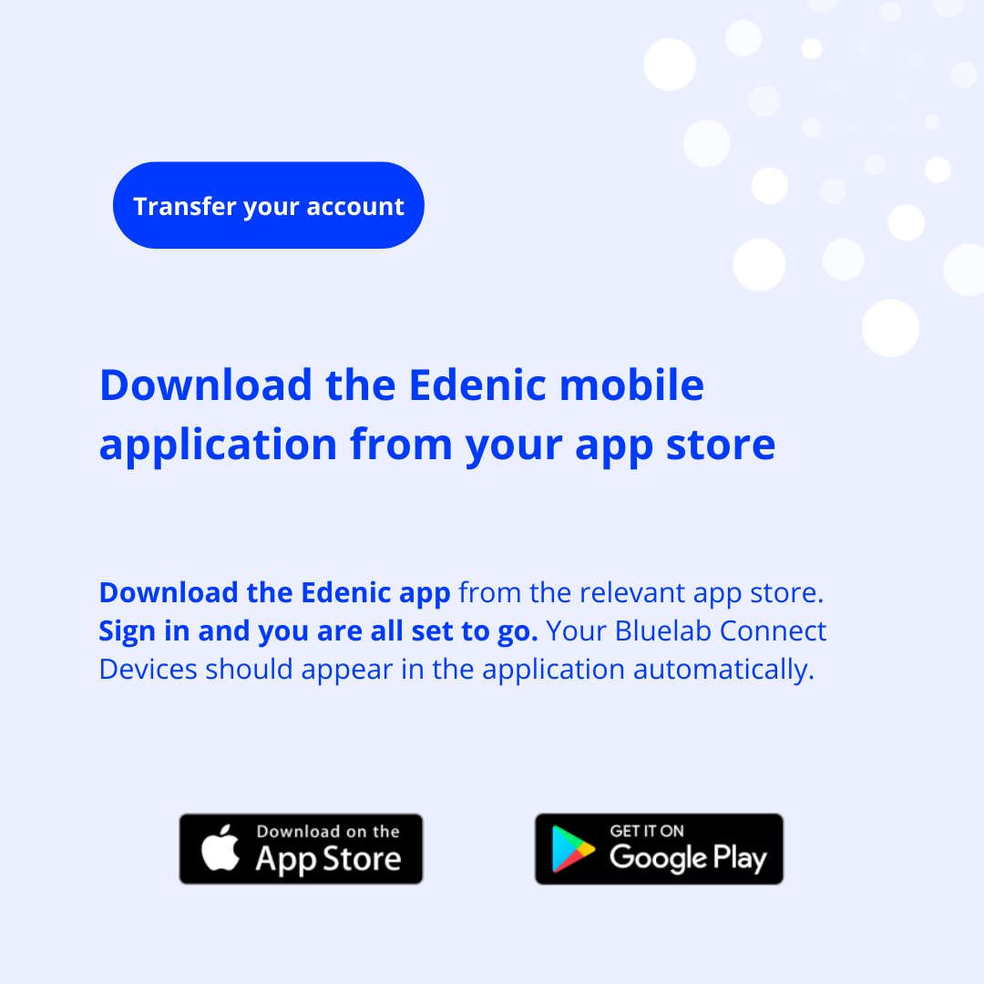 Bluelab Connect Cloud is going away soon. Edenic has been created by the same team behind Bluelab Connect - so if you’re a grower who uses Bluelab Connect Cloud we’ve made it simple to transfer your account and get started.