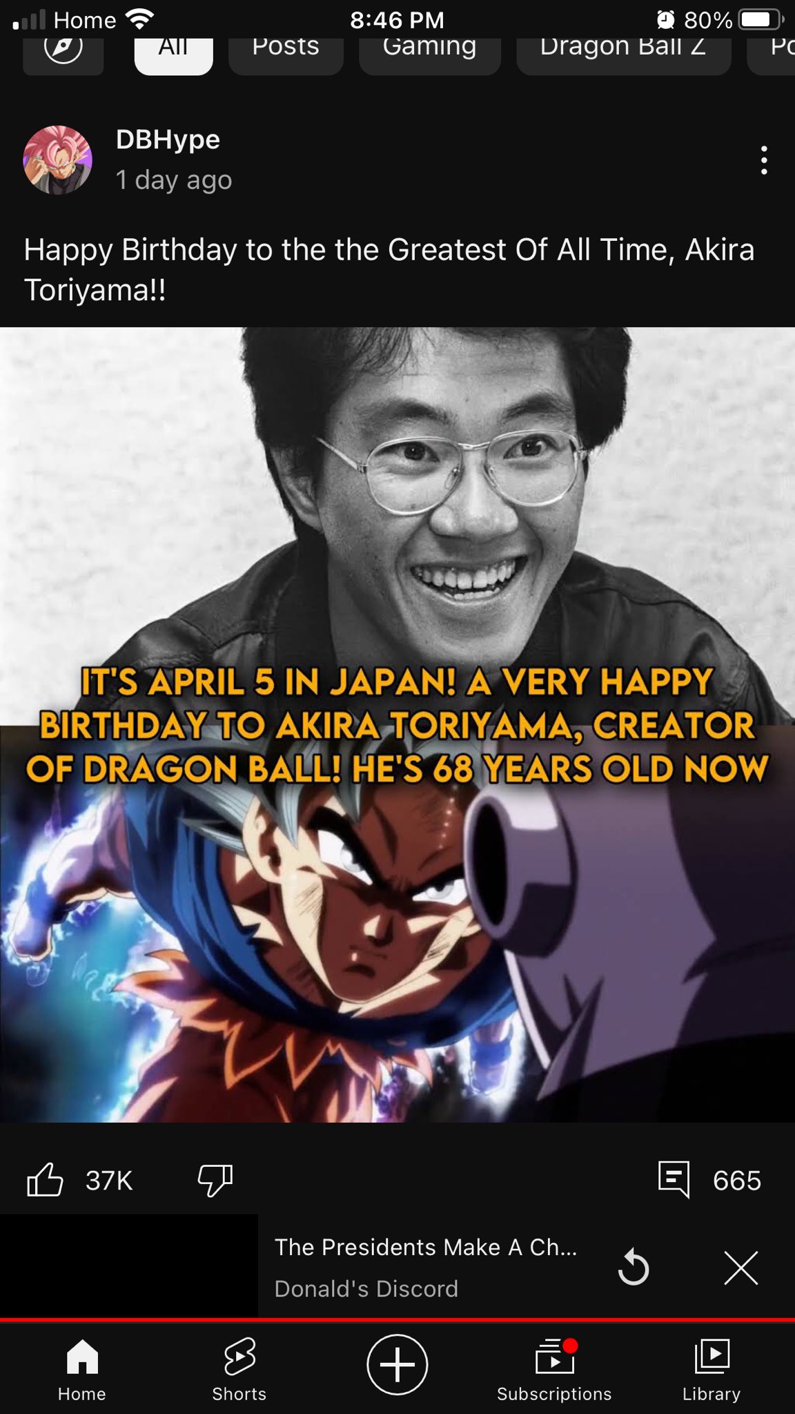 Happy birthday Akira Toriyama 