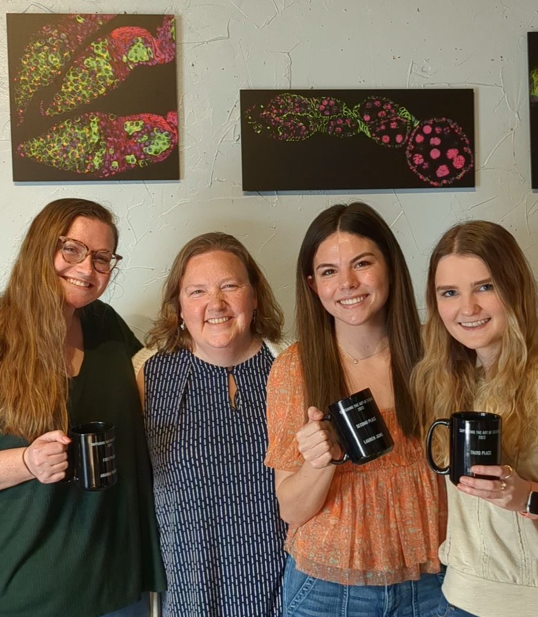 "Capturing the Art of Science" award winners!! The Ables Lab took home 1st, 2nd, and 3rd place! So excited to see my students' beautiful images on display in one of my favorite Greenville restaurants. <a href="/ECU_Biology/">ECU_Biology</a> <a href="/ecuhcas/">Harriot College</a> <a href="/ecurcaw/">ECURCAW</a> <a href="/ECLaserTag/">ECU LaserTAG</a> #Drosophila