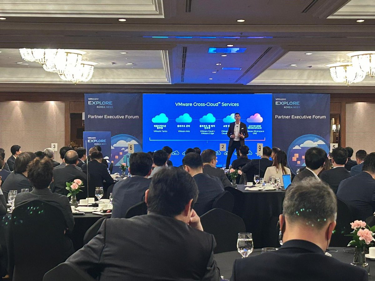 kitcolbert's tweet photo. At this week's #PartnerExecutiveForum at @VMwareExplore Korea, I loved hearing our partners' poignant ideas on delivering the right solutions and value to customers. Tons of opportunity both on-prem and in the cloud here in Korea! https://t.co/7GdWl3DN4n