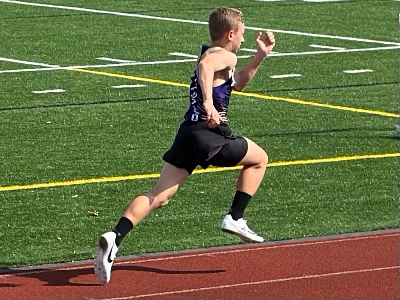 Super proud of our boy! Great run today for those Leopards! 💜💛