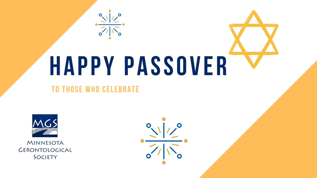 Happy Passover! Chag Sameach!
#agingadults #gerontology #happypassover #celebratelife