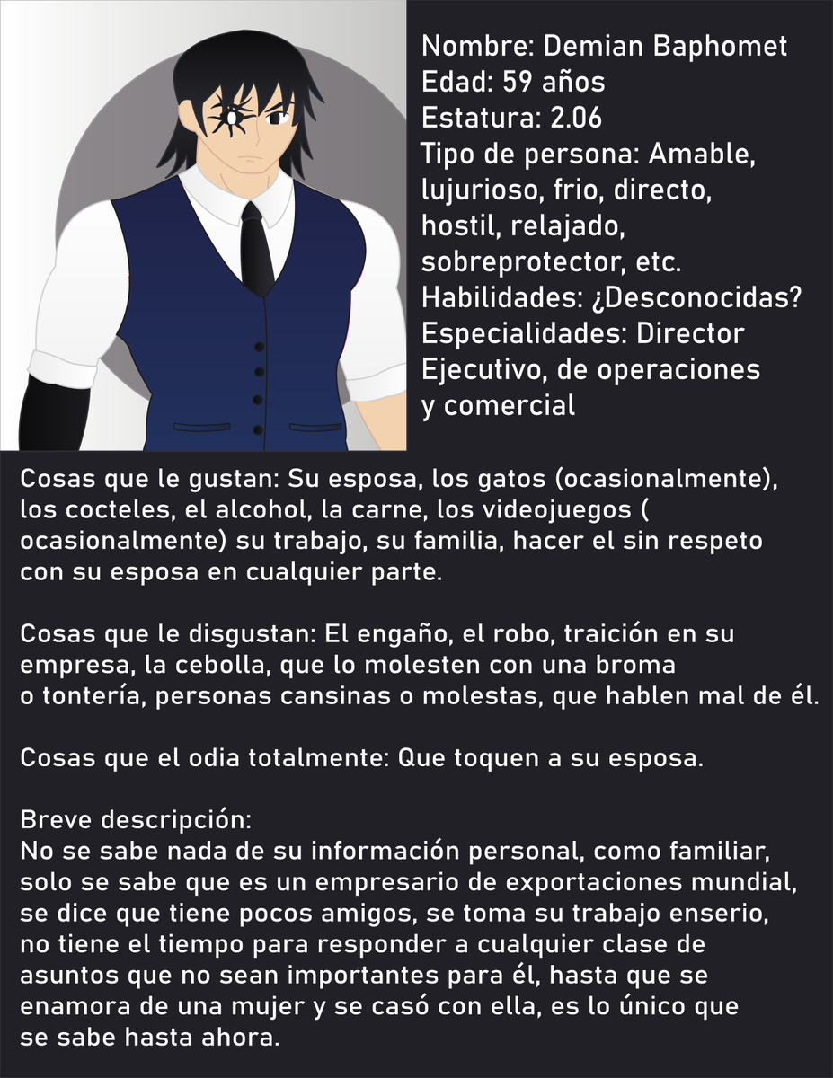 Animated Ink on Twitter: "El Padre de Amira y Hoja de personaje :D (No