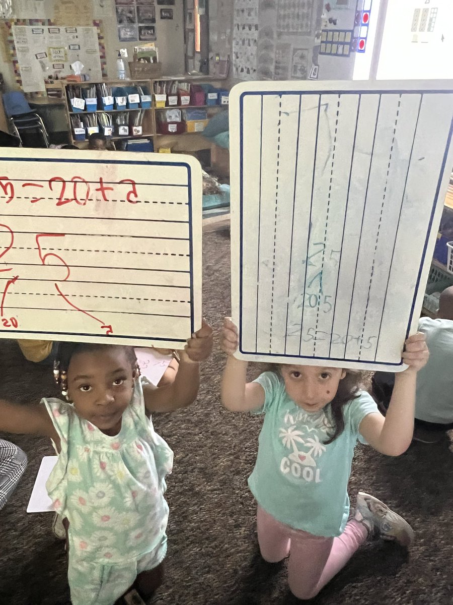 MandiJaramillo's tweet photo. My kinder mathematicians @SLESuns had so much fun building & recognizing larger numbers on vertical ten frames today with @gregtangmath We donโt need to count, we recognize & #subitize! https://t.co/GRJG6QLsV4
